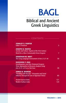 Read Biblical and Ancient Greek Linguistics, Volume 4 - Stanley E. Porter file in PDF