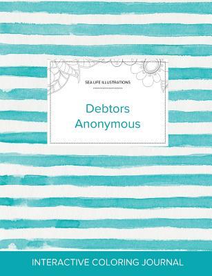 Read Adult Coloring Journal: Debtors Anonymous (Sea Life Illustrations, Turquoise Stripes) - Courtney Wegner | ePub