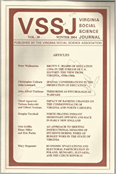 Read Virginia Social Science Journal, Vol. 45, 2010 - Virginia Social Science Journal file in PDF
