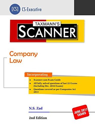 Read Scanner-Company Law (CS-Executive) (2nd Edition 2017) - N S Zad file in PDF