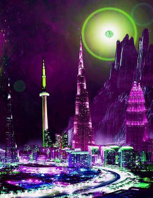 Read online Cyberpunk Science Fiction Dot Grid Notebook #4: A Futuristic Cyberpunk Art Style Notebook Filled with Dot Grid Paper. - Abundant Creations file in PDF