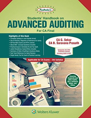 Read Students’ Handbook on Advanced Auditing: Padhuka CA Final - B. Saravana Prasath | ePub