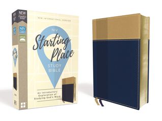 Read NIV, Starting Place Study Bible, Leathersoft, Navy/Tan, Comfort Print: An Introductory Exploration of Studying God's Word - Anonymous | ePub