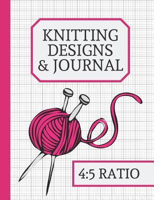 Download Knitting Designs & Journal: Knitting Journal to Write In, Half Lined Paper, Half Graph Paper (4:5 Ratio) (Pink Yarn & Needle Design) - Woolly Publishers file in PDF