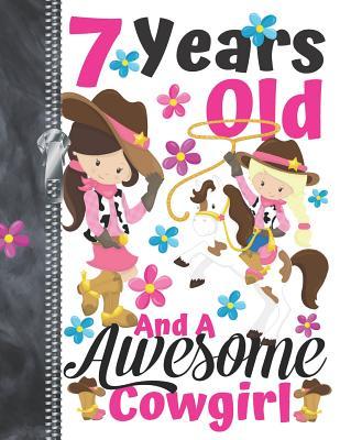 Download 7 Years Old And A Awesome Cowgirl: Country Western Doodling & Drawing Art Book Sketchbook For Girls -  file in PDF